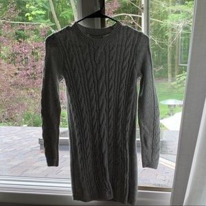 Gray knit dress